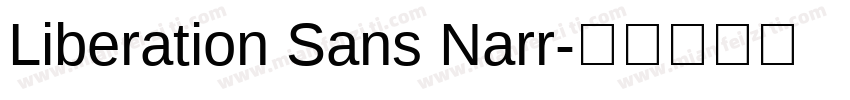 Liberation Sans Narr字体转换